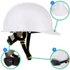 Kask OCHRONNY Hełm ROBOCZY budowlany BHP LEKKI przemysłowy BIAŁY REGULOWANY