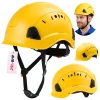 Kask OCHRONNY Hełm ROBOCZY budowlany BHP LEKKI przemysłowy 4-punktowy ŻÓŁTY