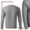 Bluza robocza dresowa ciemnoszary melanż 24h-ESSENTIA r. XL