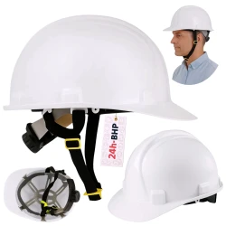 Kask OCHRONNY Hełm ROBOCZY budowlany BHP LEKKI przemysłowy BIAŁY REGULOWANY
