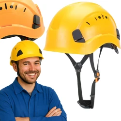 Kask roboczy ochronny żółty THOR