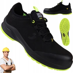 LEKKIE buty ROBOCZE ochronne półbuty SPORTOWE BHP męskie z NOSKIEM S1P ESD