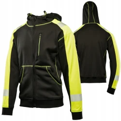 BLUZA ROBOCZA Polar roboczy DRESOWA kurtka CIEPŁA ODBLASKOWA OSTRZEGAWCZA