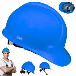 Kask OCHRONNY hełm ROBOCZY budowlany BHP LEKKI przemysłowy 4-punktowy