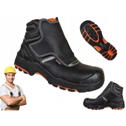 Buty robocze SPAWALNICZE trzewiki męskie SKÓRZANE z NOSKIEM S3 HRO SRC WG