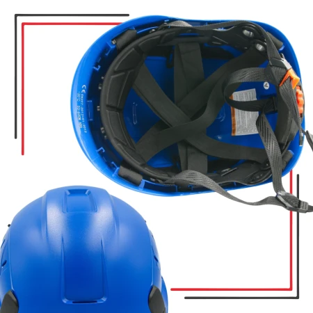 Kask roboczy ochronny niebieski THOR