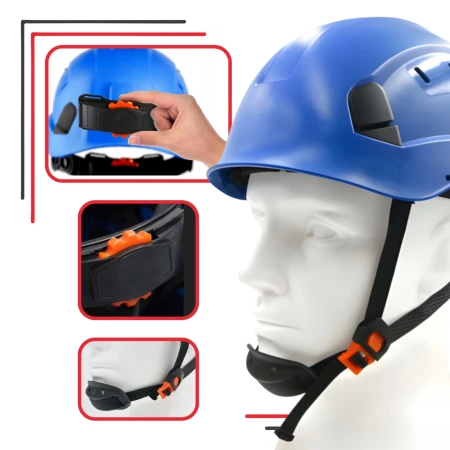 Kask roboczy ochronny niebieski THOR