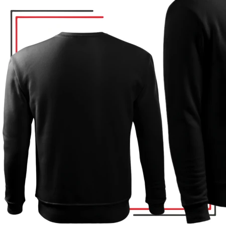 Bluza robocza dresowa czarna 24h-ESSENTIA r. XL