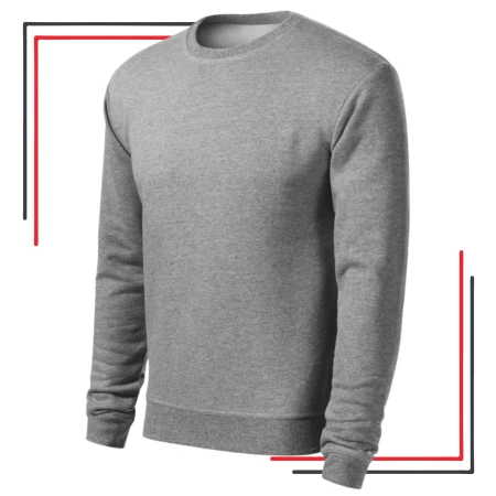 Bluza robocza dresowa ciemnoszary melanż 24h-ESSENTIA r. 2XL