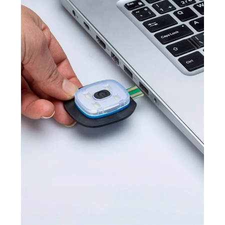 Czapka Zimowa z Latarką Lampką Czołową LED Ładowanie USB WYPRZEDAŻ