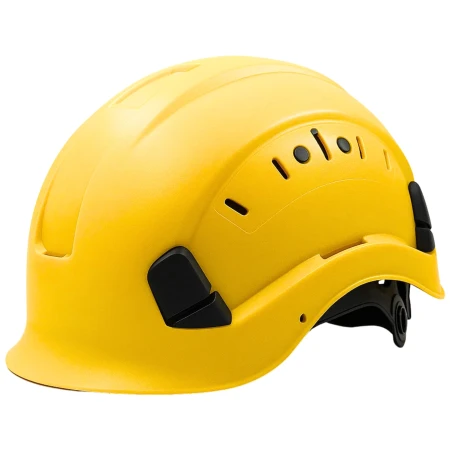 Kask OCHRONNY Hełm ROBOCZY budowlany BHP LEKKI przemysłowy 4-punktowy ŻÓŁTY