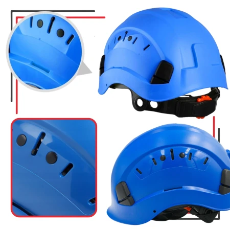 Kask roboczy ochronny niebieski THOR