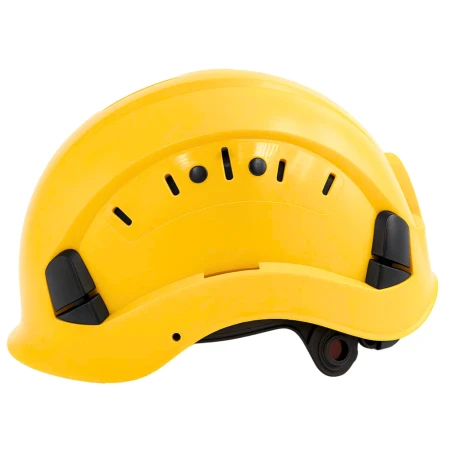 Kask OCHRONNY Hełm ROBOCZY budowlany BHP LEKKI przemysłowy 4-punktowy ŻÓŁTY