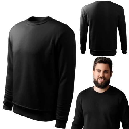 Bluza robocza dresowa czarna 24h-ESSENTIA r. L